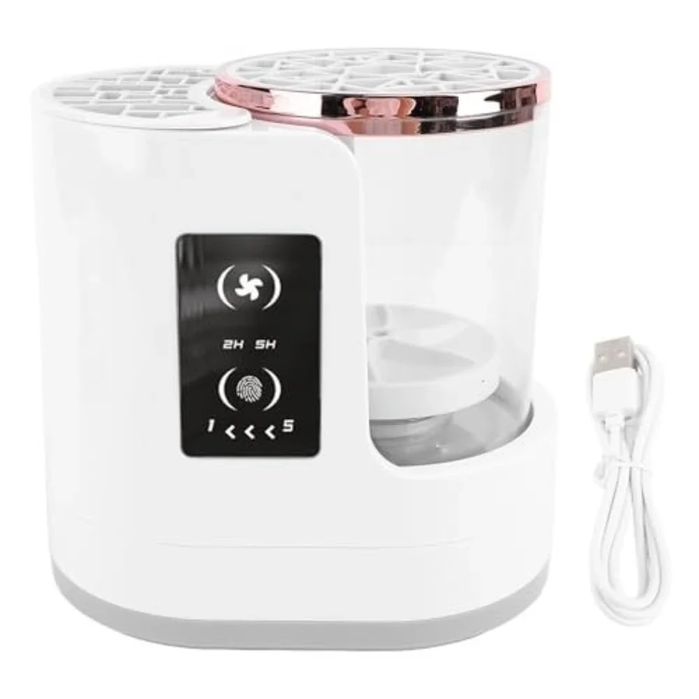 Electric Makeup Brush Cleaner 3-in-1, Automatic Brush Cleaning & Drying Machine